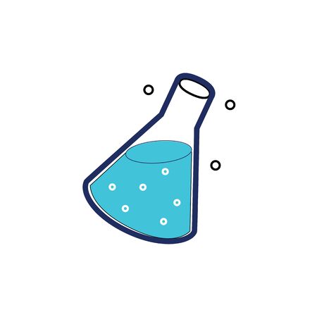 Test tube Icon Vector Illustration on the white background.のイラスト素材