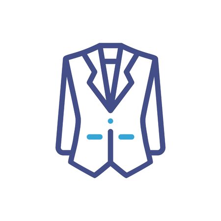 Men blazer or jacket symbol simple silhouette icon on backgroundのイラスト素材