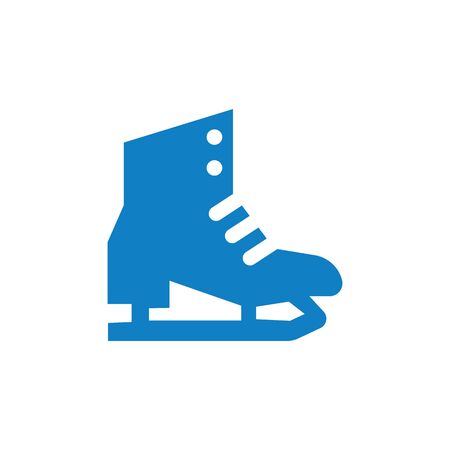 The skates icon. Figure skates symbol. Flat Vector illustrationのイラスト素材