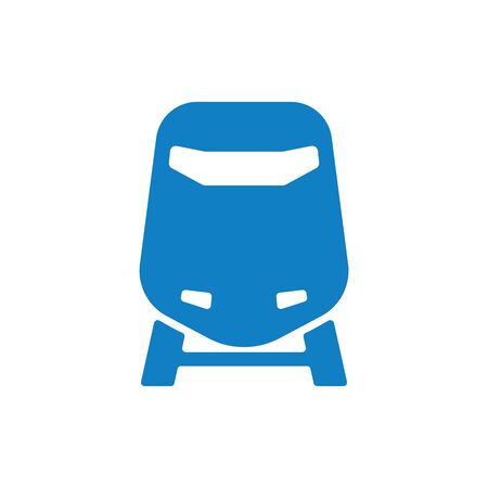 Train icon symbol vector. on white backgroundのイラスト素材