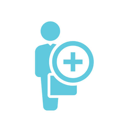 Person icon with briefcase and minus signのイラスト素材