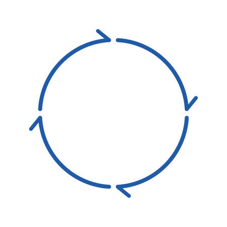 Circulation image. Rotation arrow Symbol. Design elementのイラスト素材