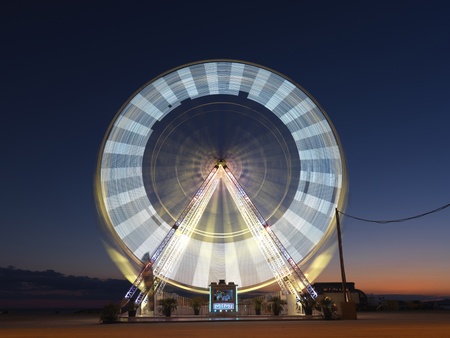Ferris wheel at beachのeditorial素材