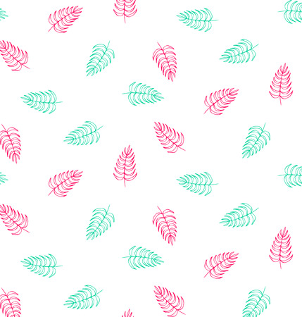 colorful pattern plant decorative graphic seamlessのイラスト素材