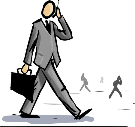 businessman callingのイラスト素材