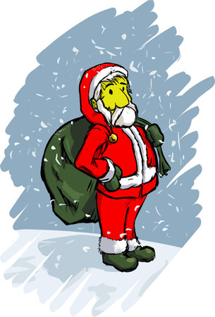 santa cartoonのイラスト素材