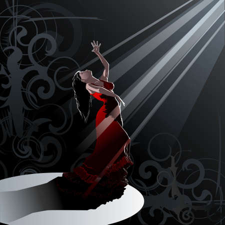 Dance- Flamencoのイラスト素材