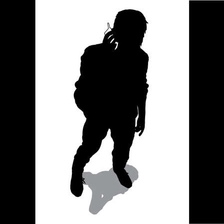 Business - man callingのイラスト素材