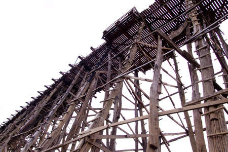 Wood bridgeの写真素材