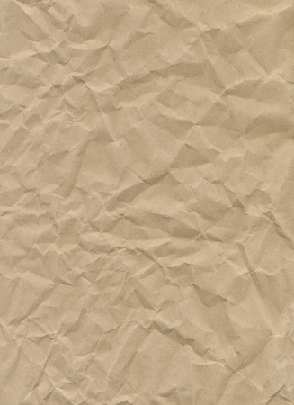 Crumpled craft paper textureの写真素材