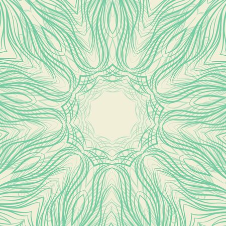 Round oriental ornament. Vector illustrationのイラスト素材