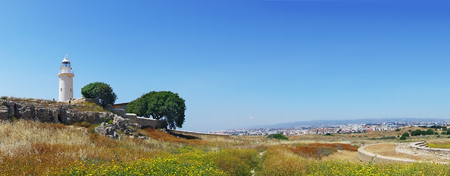Panorama of Archeological park in Paphosの写真素材