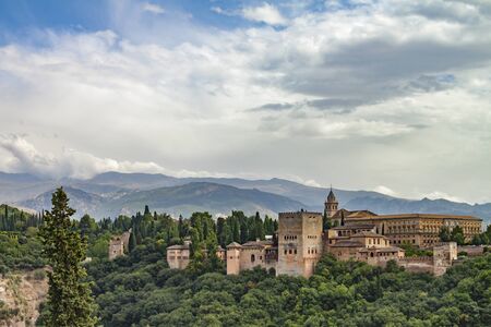 view to Alhambra - Granadaの写真素材