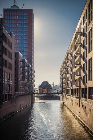 warehouse district in Hamburgのeditorial素材