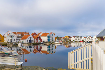 Old town of Skudeneshavn in Karmoyの写真素材