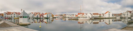 Old town of Skudeneshavn in Karmoyの写真素材