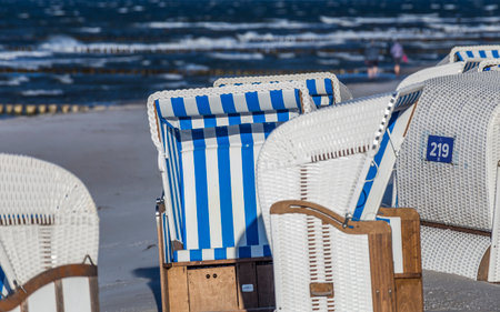 Zingst on Fischland-Darss on the Baltic Seaの写真素材