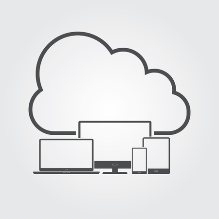 Cloud Technology Concept. Vector illustration in EPS10 file and included high resolution jpgのイラスト素材