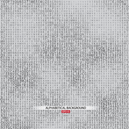Alphabetical Gray Background.のイラスト素材