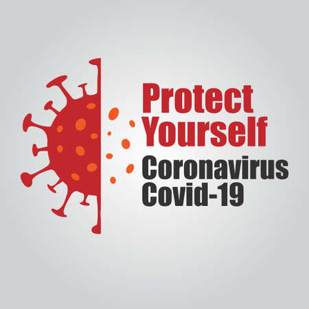 Protect Yourself from Corona Virusのイラスト素材