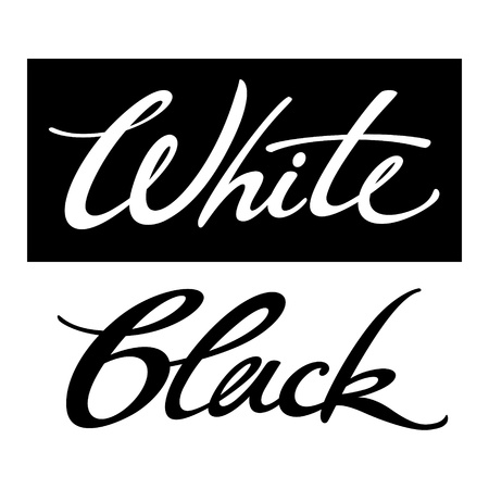 White Black color light black abstract inscriptionのイラスト素材
