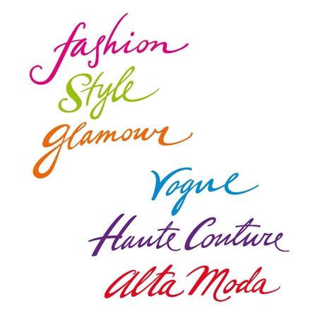 Fashion Style Glamour vogue haute couture alta modaのイラスト素材