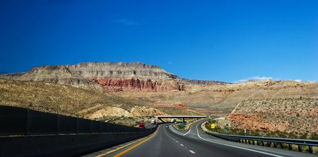 Roads of Utah state. USA.