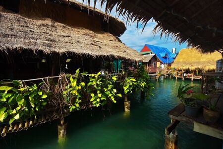Pier near the Bang Bao village. Koh Chang island, Thailandの写真素材