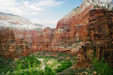 Slopes of Zion Canyon. Utah. USAの写真素材