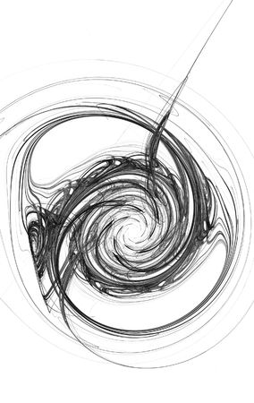 Beatiful black&white fractalの写真素材