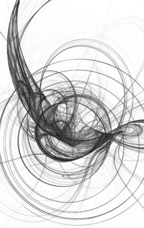 Beatiful black&white fractalの写真素材