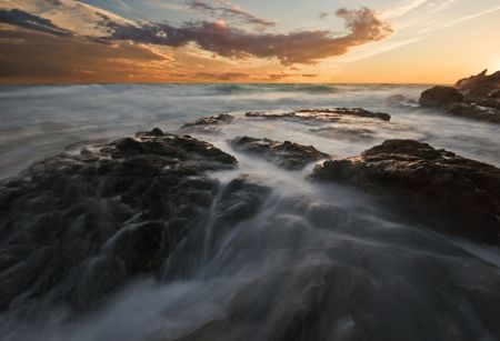 Tropical sunset in Thailand