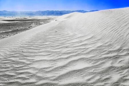 White sand dunes, Death Valley, Californiaの写真素材