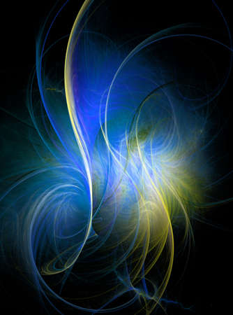 Abstract digital fractal background の写真素材