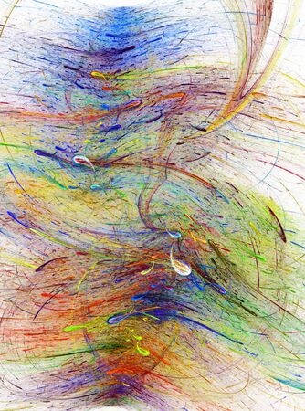 Abstract digital fractal background の写真素材