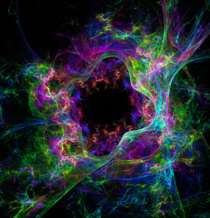 Abstract digital fractal background の写真素材