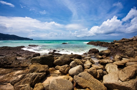 Exotic tropical beachの写真素材