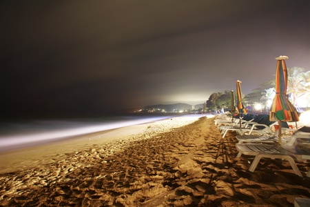 Night at the tropical beach. Phuket. Thailand の写真素材