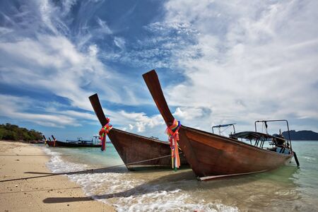 Boat in the tropical sea. Phi Phi island. Thailand の写真素材