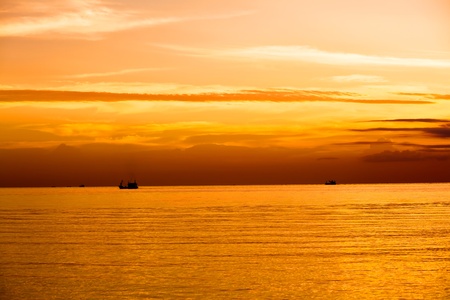 Tropical colorful sunset. Thailand の写真素材