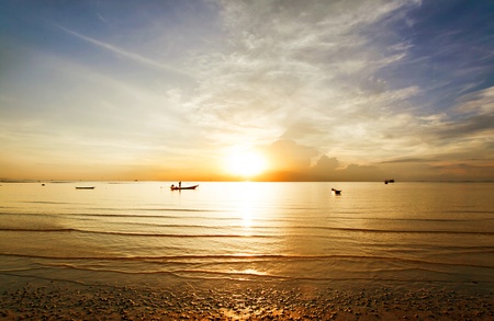 Tropical colorful sunset. Thailand の写真素材