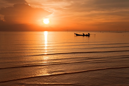 Tropical colorful sunset. Thailand の写真素材