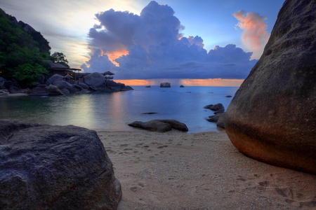 Tropical colorful sunset. Thailand の写真素材