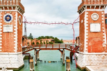 The architecture of the old Venice. Italyの写真素材