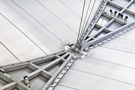 Fragment of a modern airport futuristic interior の写真素材