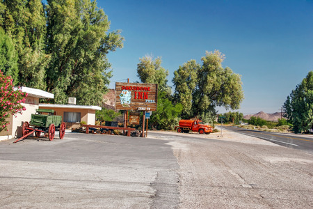 SHOSHONE, USA - 10 MAY, 2007  Small hotel in Shoshone village  Since the early 1900s Shoshone Village has been a base camp for visitors exploring the Death Valley National Parkのeditorial素材