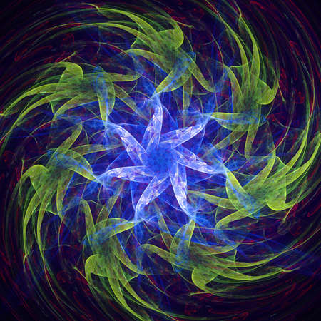 Digital abstract fractal background generated at computer.の写真素材