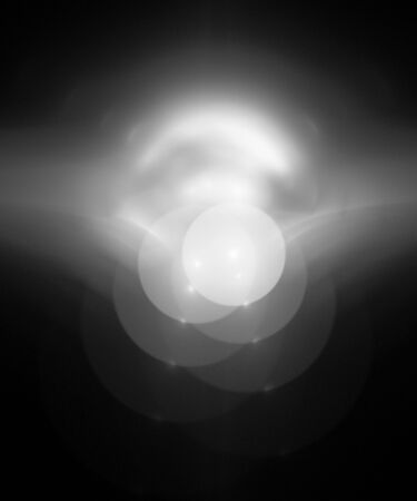 Digital abstract fractal background generated at computer in black and white.の写真素材