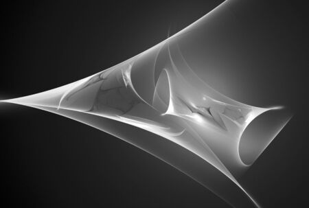 Digital abstract fractal background generated at computer in black and white.の写真素材