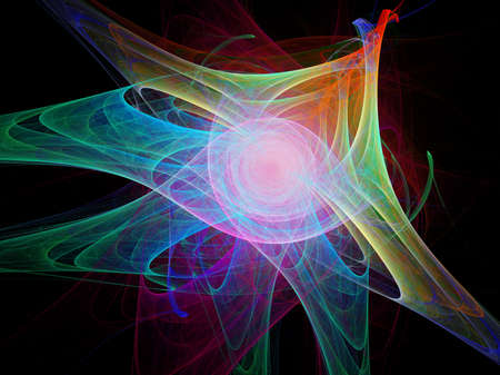 Digital abstract fractal background generated at computer.